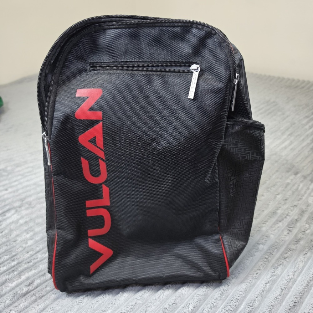 Vulcan VPRO Pickleball Backpack Black Red Large Multipockets LightweightDurable‎
